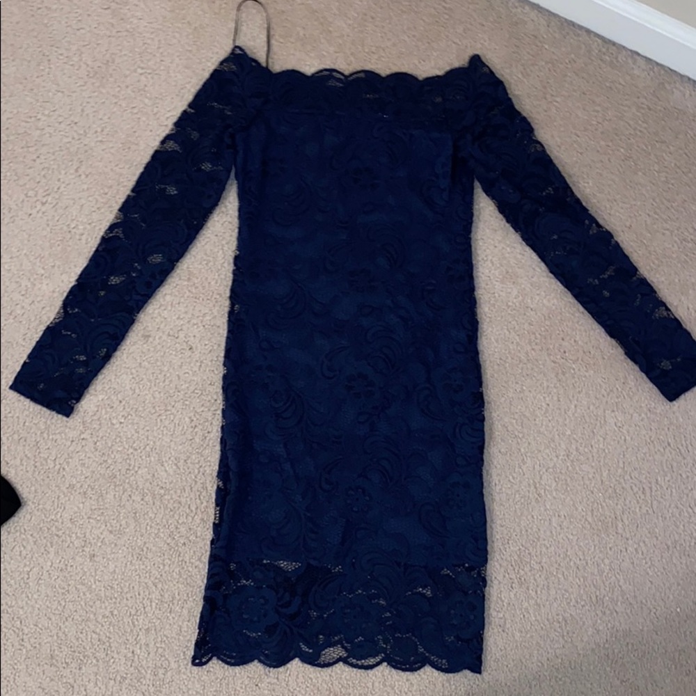 Navy Blue H&M Lace Dress